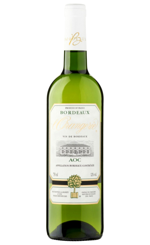 Chateau de l'Orangerie Bordeaux Blanc 2017