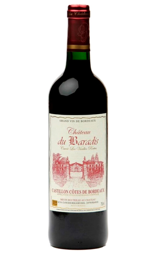 Chateau du Baradis Cuvee Les Vieilles Portes Castillon Cotes de Bordeaux