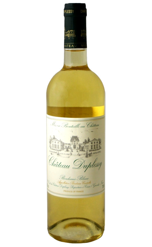 Chateau Duplessy Bordeaux Blanc Bordeaux 2016