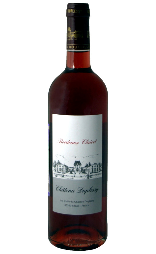 Chateau Duplessy Bordeaux Clairet 2016