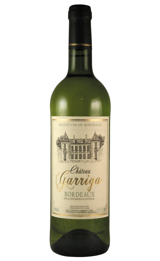 Chateau Garriga Blanc Bordeaux
