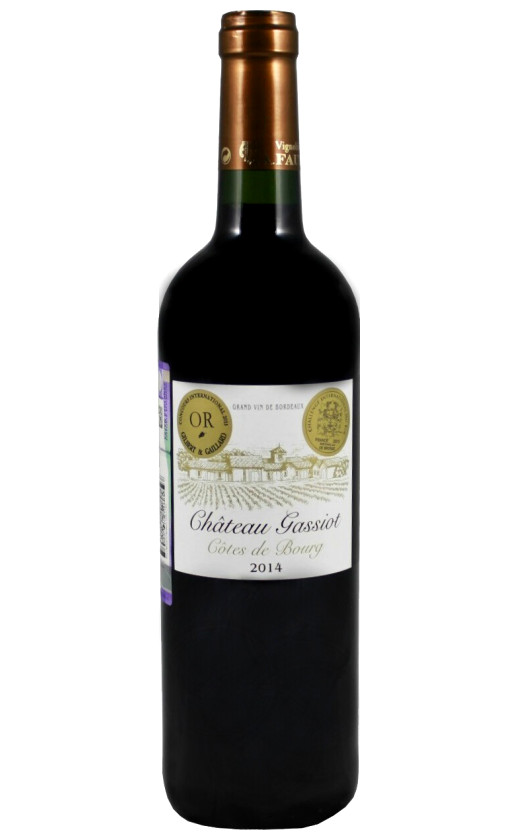 Chateau Gassiot Cotes de Bourg 2014