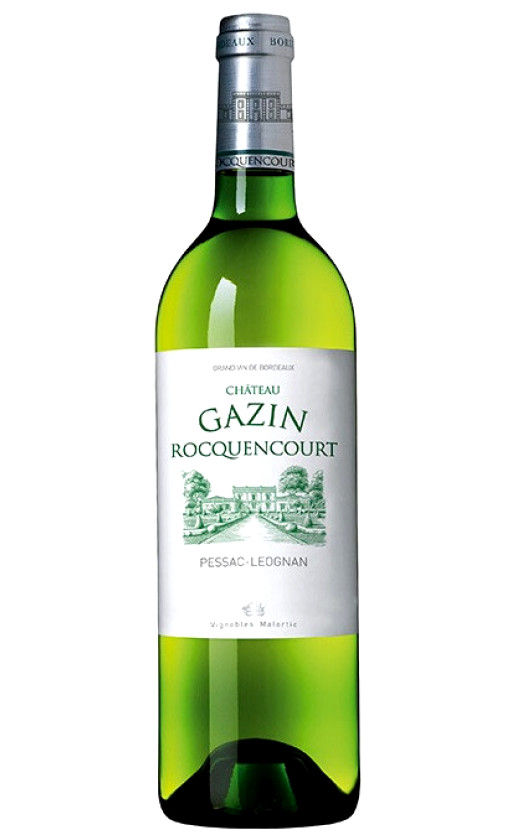Chateau Gazin Rocquencourt Blanc Pessac-Leognan 2014