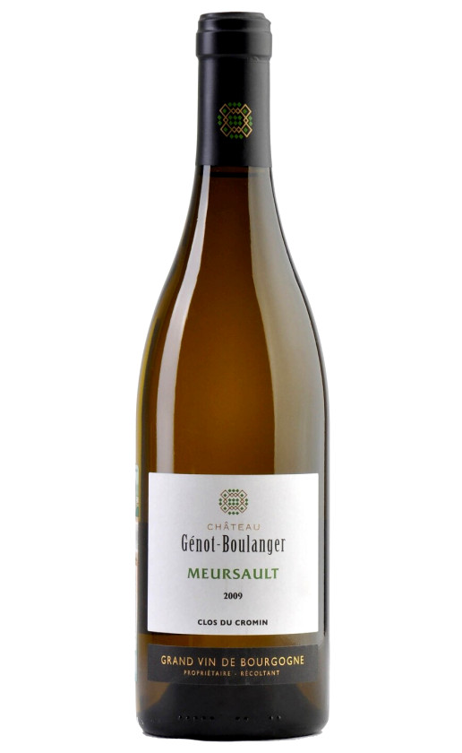Chateau Genot-Boulanger Meursault Clos du Cromin 2009