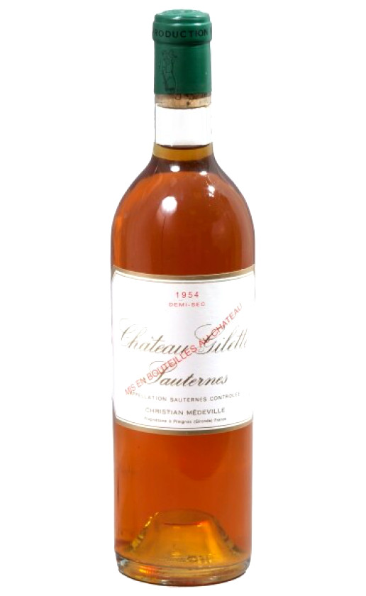 Chateau Gilette Sauternes Demi-sec 1954