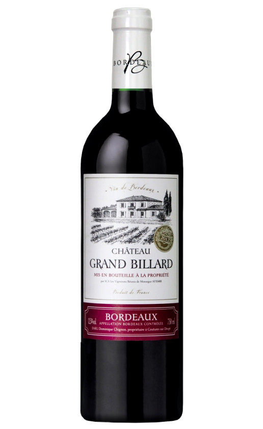 Chateau Grand Billard Rouge Bordeaux