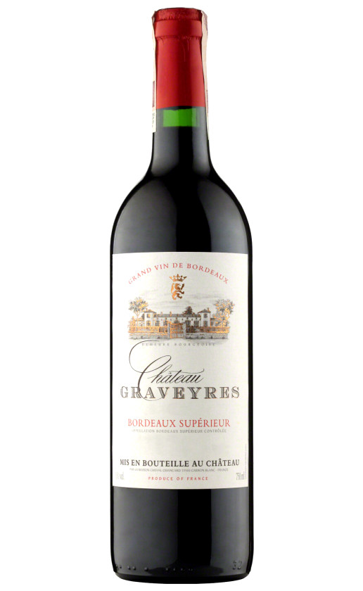 Chateau Graveyres Bordeaux Superieur АОC 2012