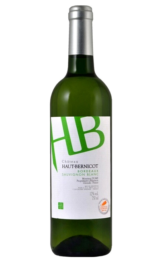 Chateau Haut-Bernicot Bordeaux Blanc 2017