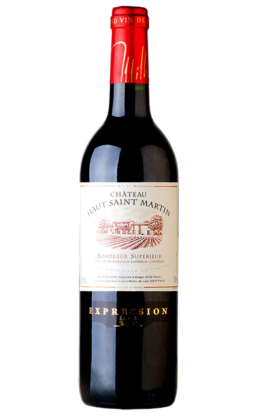 Chateau Haut Saint Martin Bordeaux Superieur 2015