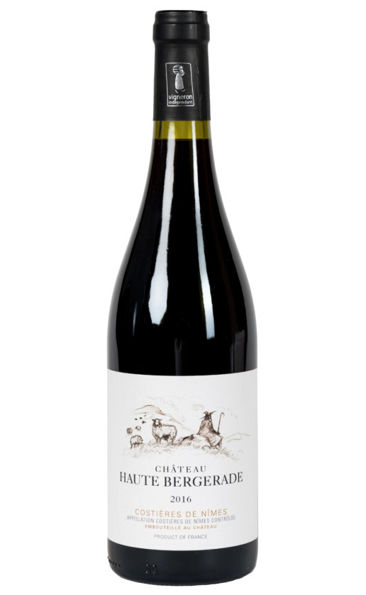 Chateau Haute Bergerade Costieres de Nimes 2016