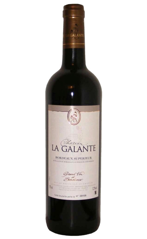 Chateau La Galante Bordeaux Superieur 2011