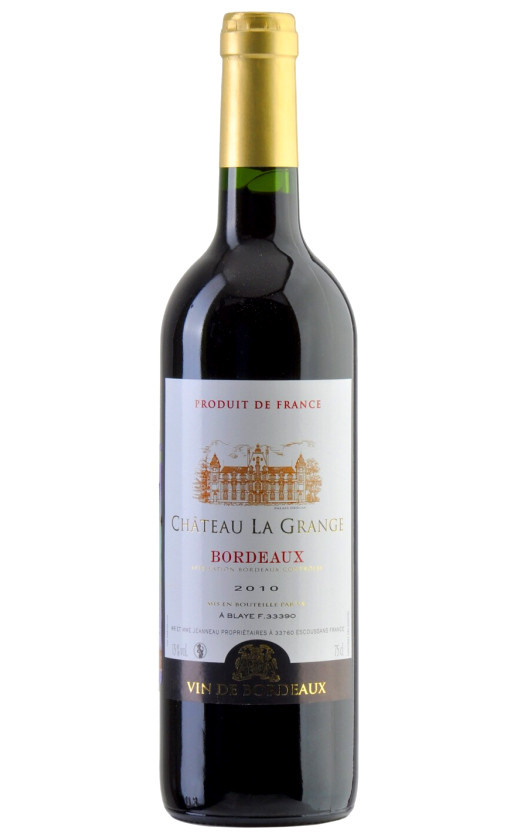 Chateau La Grange Rouge Bordeaux 2010