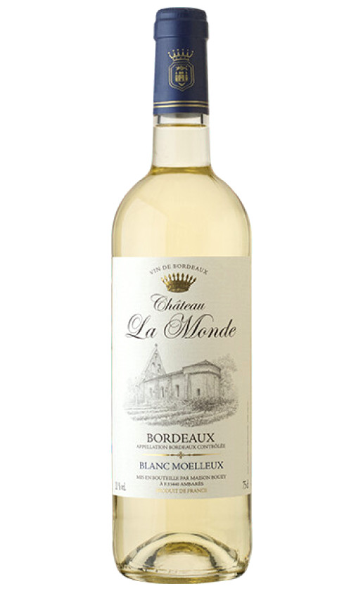 Chateau La Monde Blanc Moelleux Bordeaux