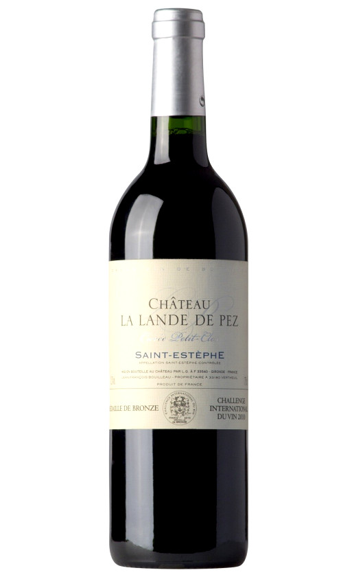 Chateau Lalande de Pez Cuvee Petit-Clos Saint Estephe 2010