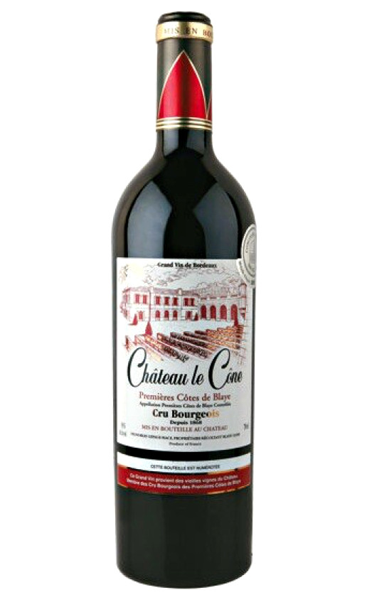 Chateau Le Cone Premieres Cotes de Blaye Cru Bourgeois 2007