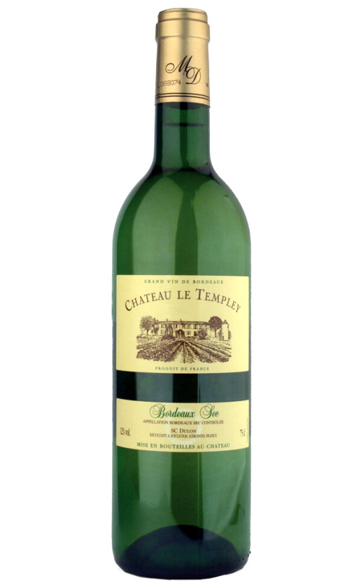 Chateau Le Templey Blanc Bordeaux 2009