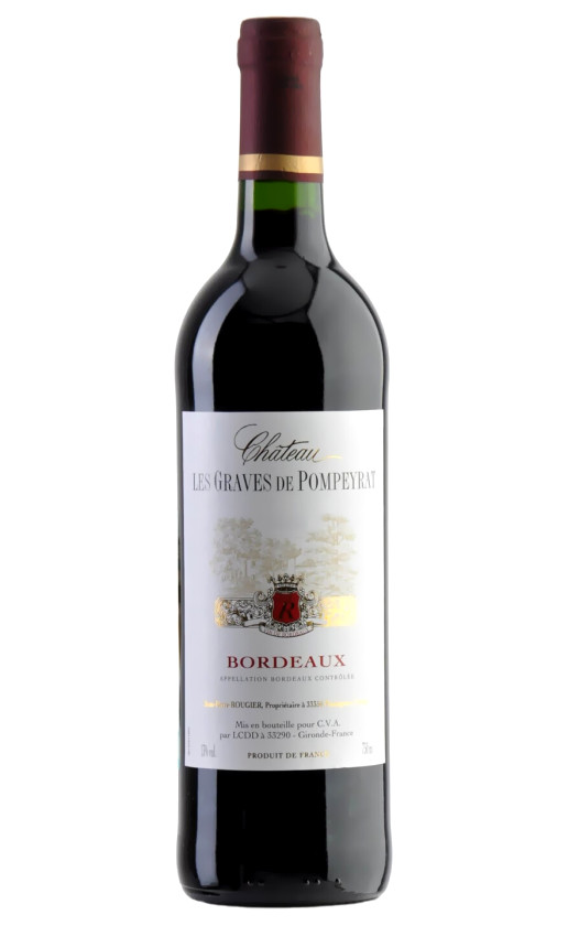 Chateau Les Graves de Pompeyrat Bordeaux 2012