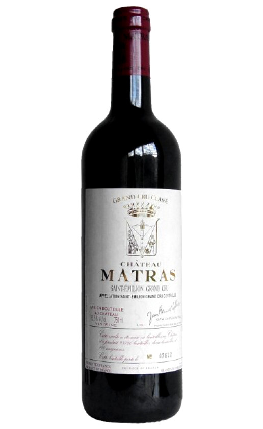 Chateau Matras Saint Emilion Crand Cru Classe 2004