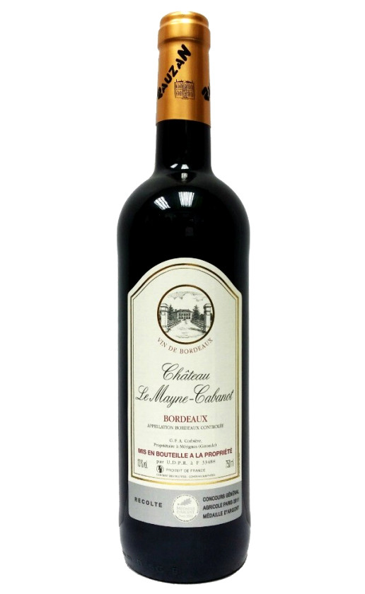 Chateau Mayne-Cabanot Rouge Bordeaux