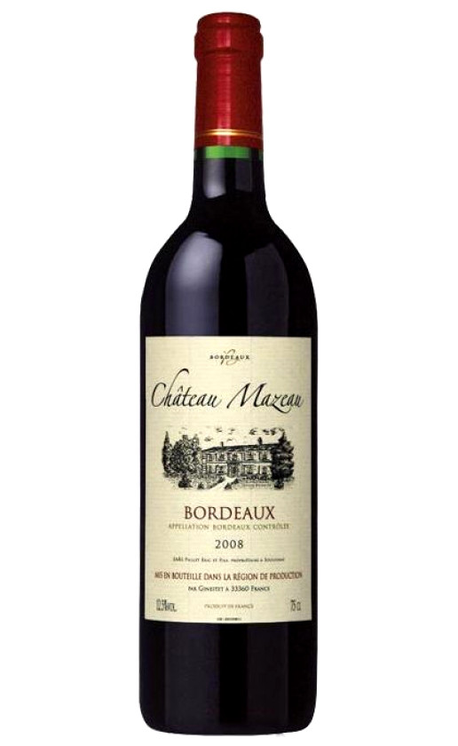 Chateau Mazeau Bordeaux 2008