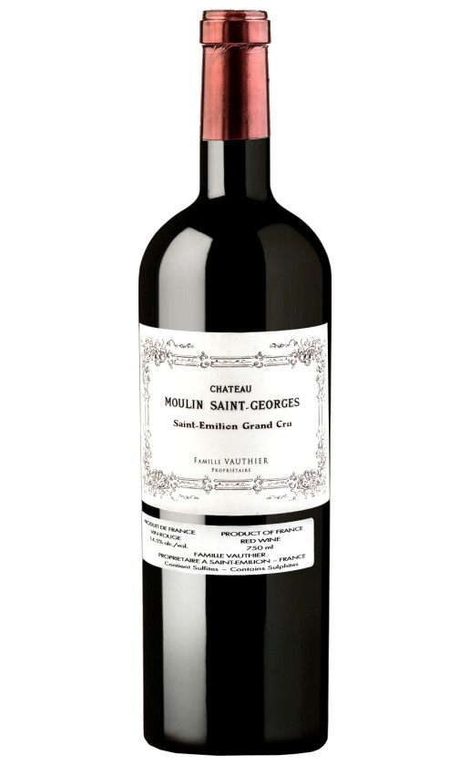 Chateau Moulin Saint-Georges Saint-Emilion Grand Cru 2014