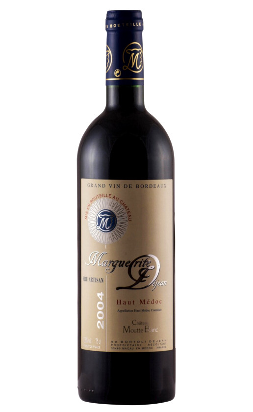 Chateau Moutte Blanc Marguerite Dejean Haut Medoc 2004