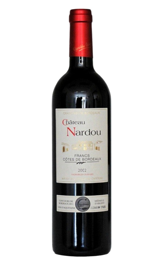 Chateau Nardou Bordeaux Cotes de Francs 2002