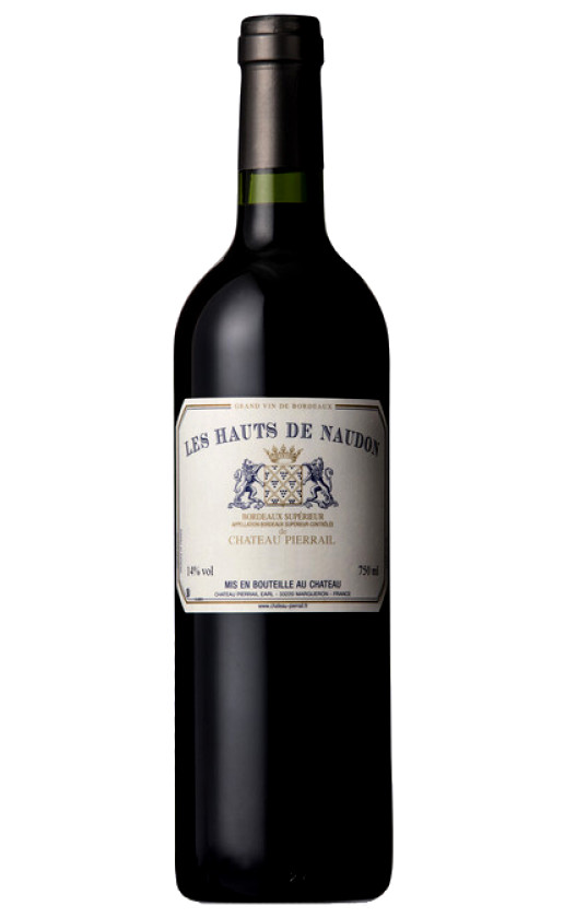 Chateau Pierrail Les Hauts de Naudon Bordeaux Superieur 2015