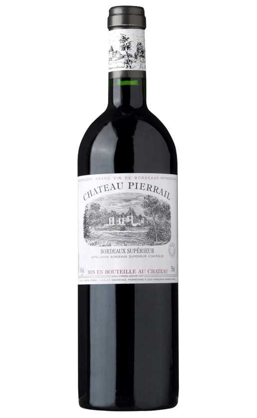 Chateau Pierrail Rouge Bordeaux Superieur 2016