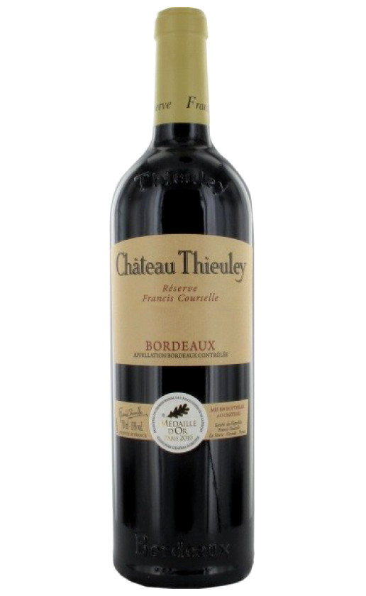 Chateau Thieuley Reserve Francis Courselle Bordeaux Superieur 2011