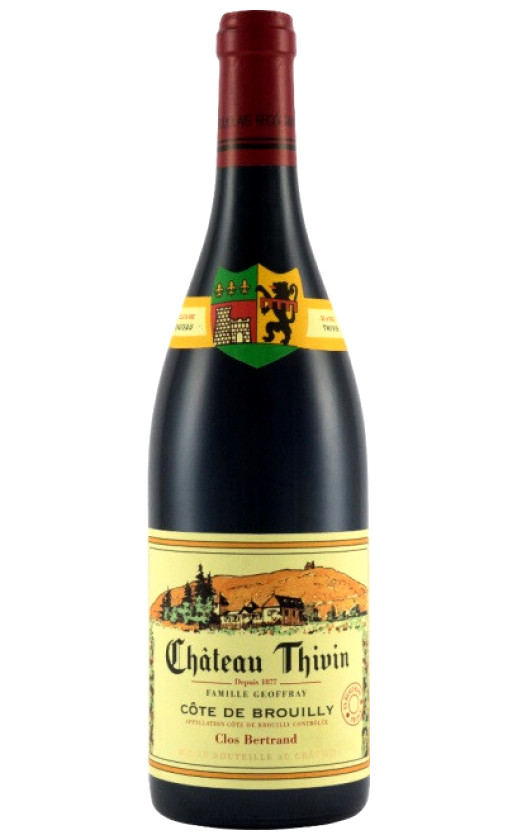 Chateau Thivin Clos Bertrand Cote de Brouilly 2019