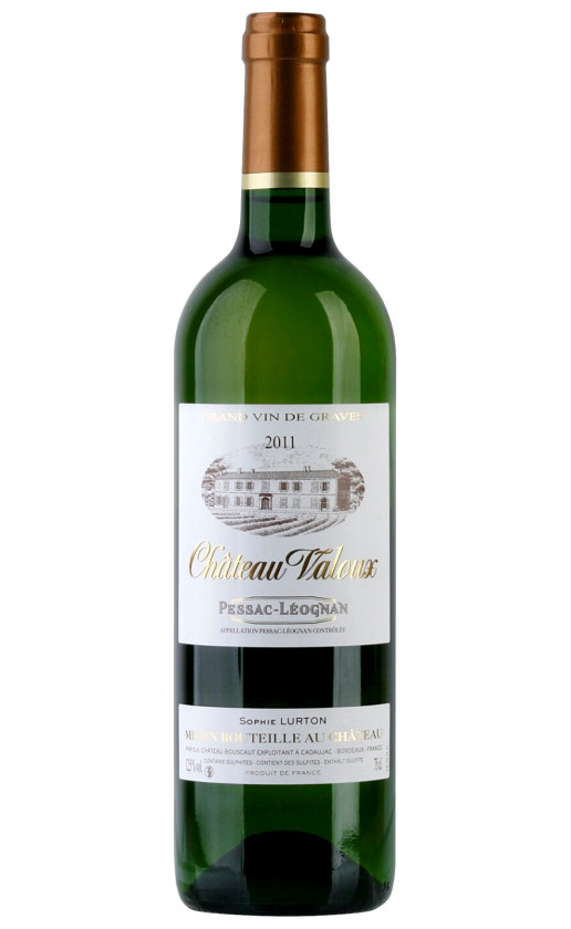 Chateau Valoux Blanc Pessac-Leognan 2011