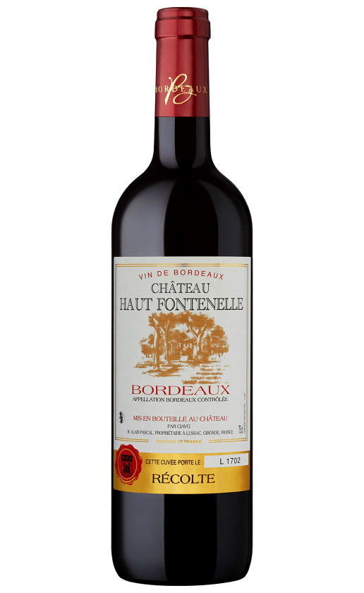 CIAVG Chateau Haut Fontenelle Bordeaux