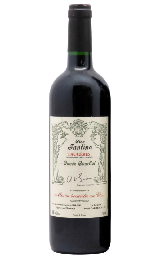 Clos Fantine Cuvee Courtiol Faugeres 2017