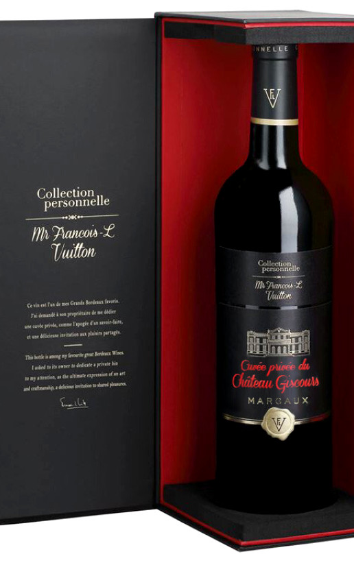 Collection personnelle. Mr Francois-L Vuitton Cuvee Privee du Chateau Giscours Margaux 2014 gift box