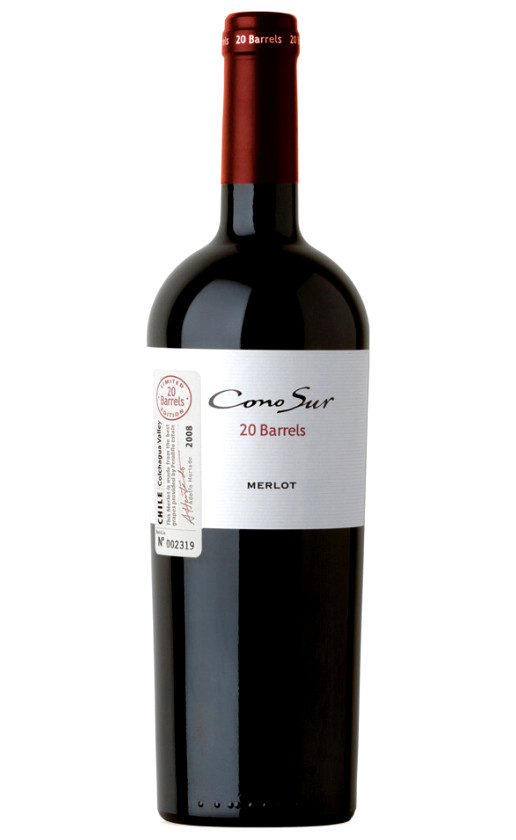 Cono Sur 20 Barrels Merlot Limited Edition Colchagua Valley 2008