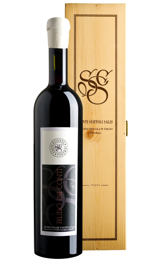Conti Sertoli Salis Feudo dei Conti 2004 wooden box