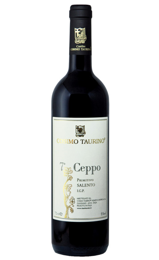 Cosimo Taurino 7 Ceppo Primitivo Salento