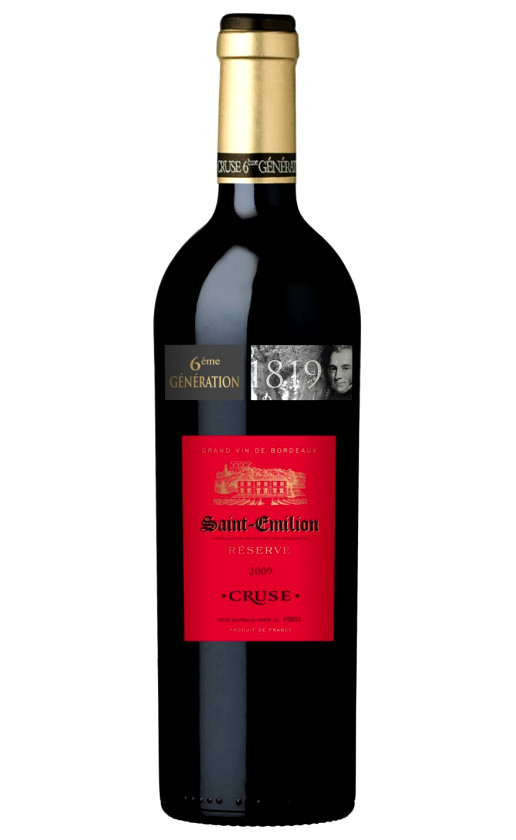 Cruse 6-eme generation Reserve Saint-Emilion 2009