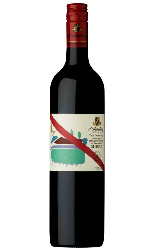d'Arenberg The Swinging Malaysian Single Vineyard Shiraz McLaren Vale 2012