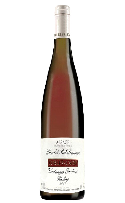 Dirler-Cade Riesling Lieu-Dit Belzbrunnen Vendanges Tardives Alsace 2014