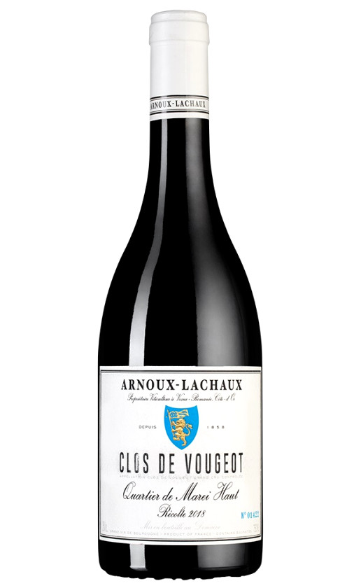Domaine Arnoux-Lachaux Clos de Vougeot Grand Cru Quartier de Marei Haut 2018