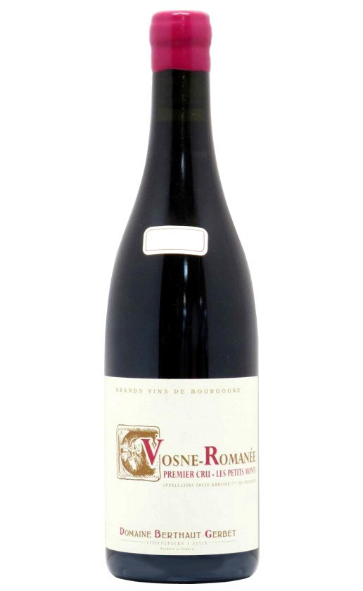 Domaine Berthaut-Gerbet Vosne-Romanee Premier Cru Les Petits Monts 2018
