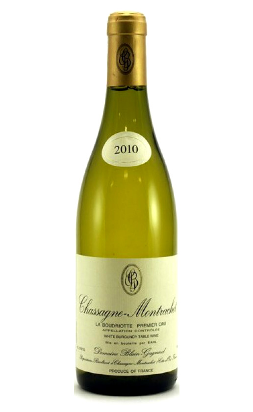 Domaine Blain-Gagnard Chassagne-Montrachet 1er Cru Boudriottes 2010
