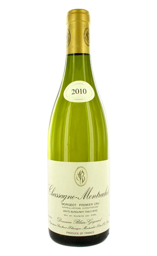Domaine Blain-Gagnard Chassagne-Montrachet 1er Cru Morgeot 2010