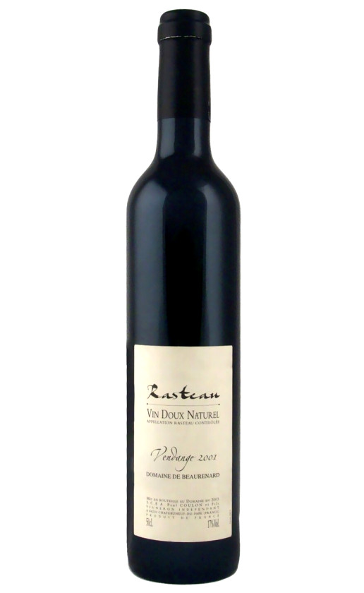 Domaine de Beaurenard Rasteau Vin Doux Naturel Rasteau 2001