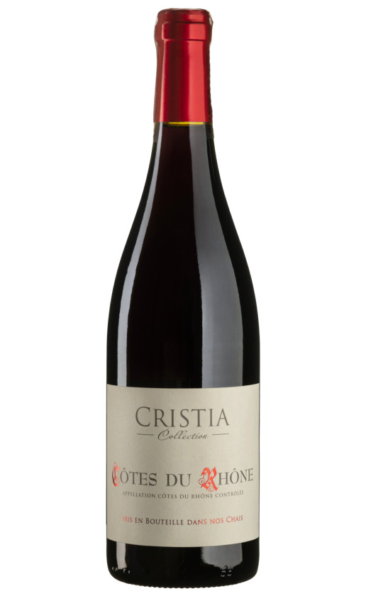 Domaine de Cristia Cristia Collection Cotes du Rhone Rouge Kosher