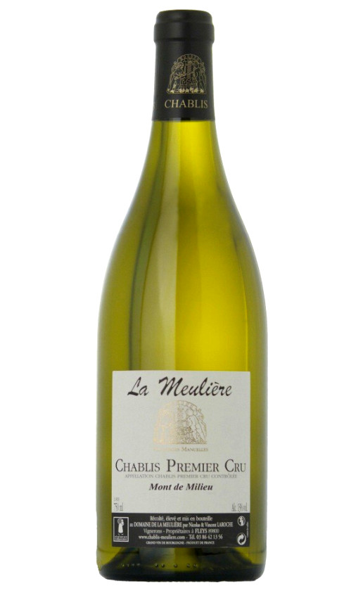 Domaine de la Meuliere Chablis Premier Cru Mont de Milieu 2015