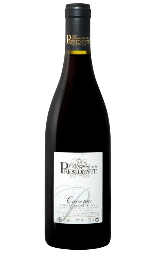 Domaine de la Presidente Cairanne Cotes du Rhone Villages 2018