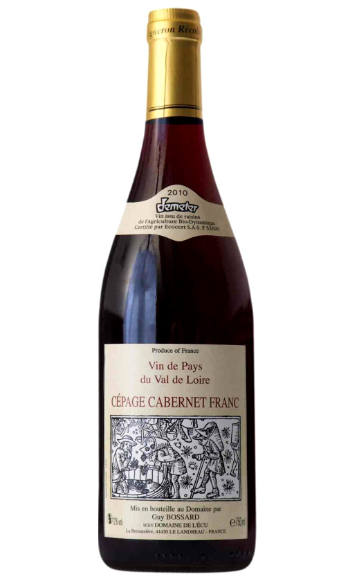 Domaine de l'Ecu Cepage Cabernet Franc 2010